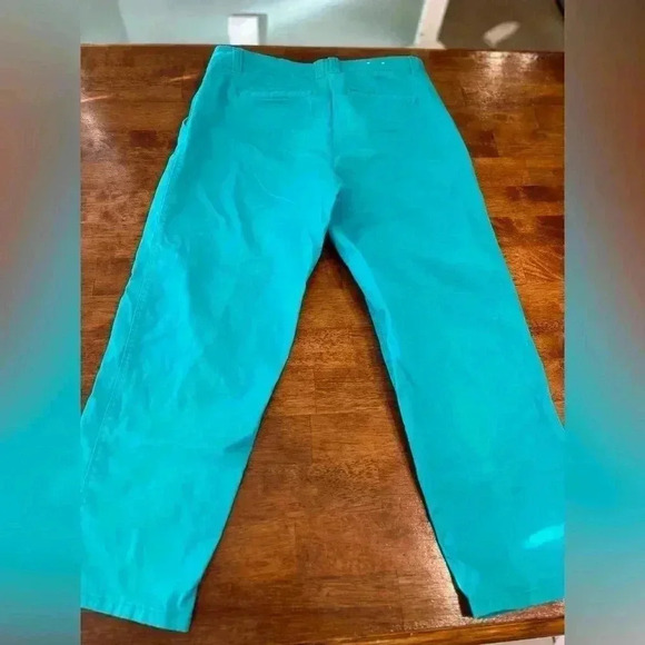 Crown and Ivy women’s straight leg teal khakis size 6 - Picture 3 of 3